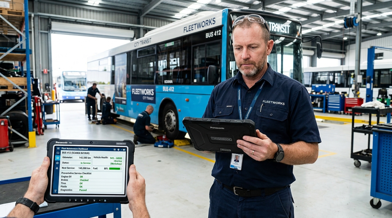 Mantenimiento preventivo de flotas vehiculares programado por odómetro en taller